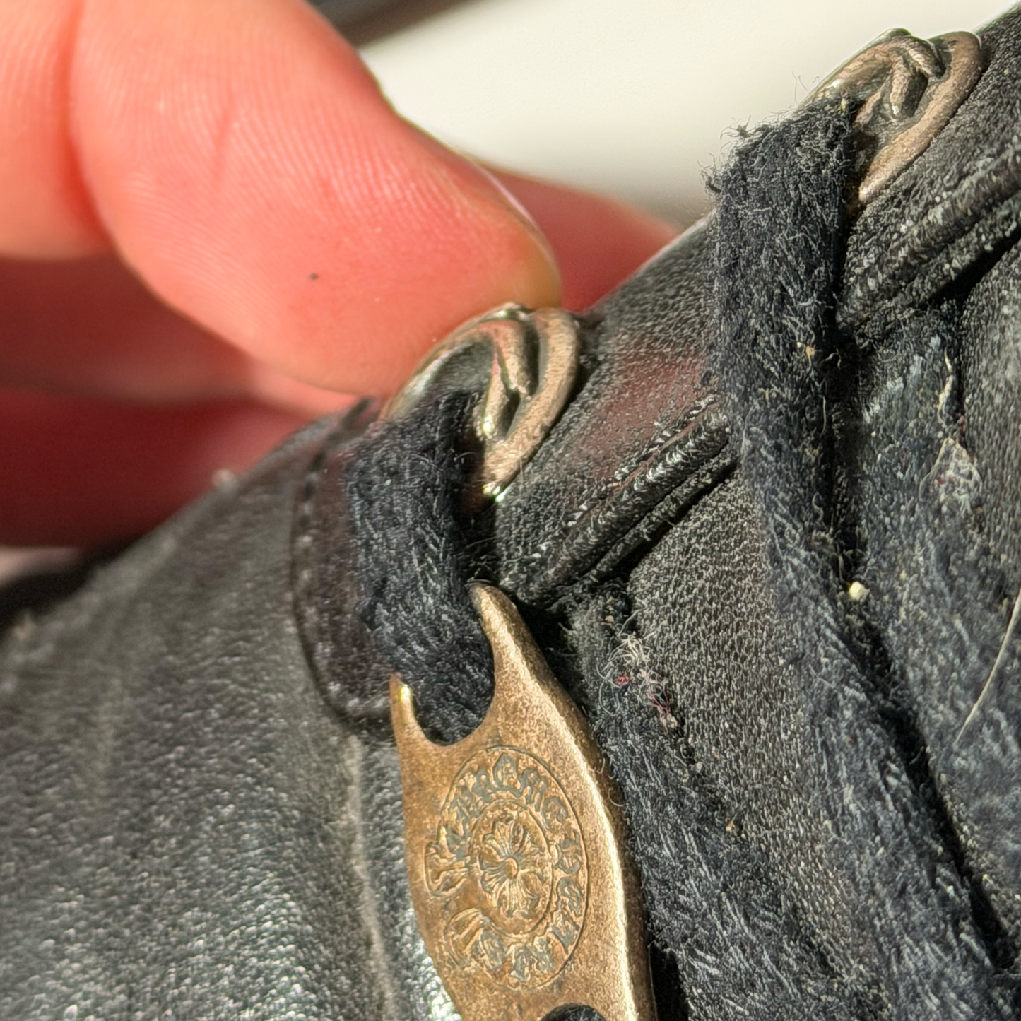 Chrome Hearts Rick Owens Black Geobasket