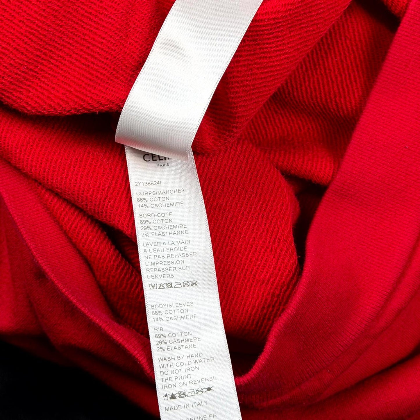 SS20 Celine Red My Own Worst Enemy Crewneck