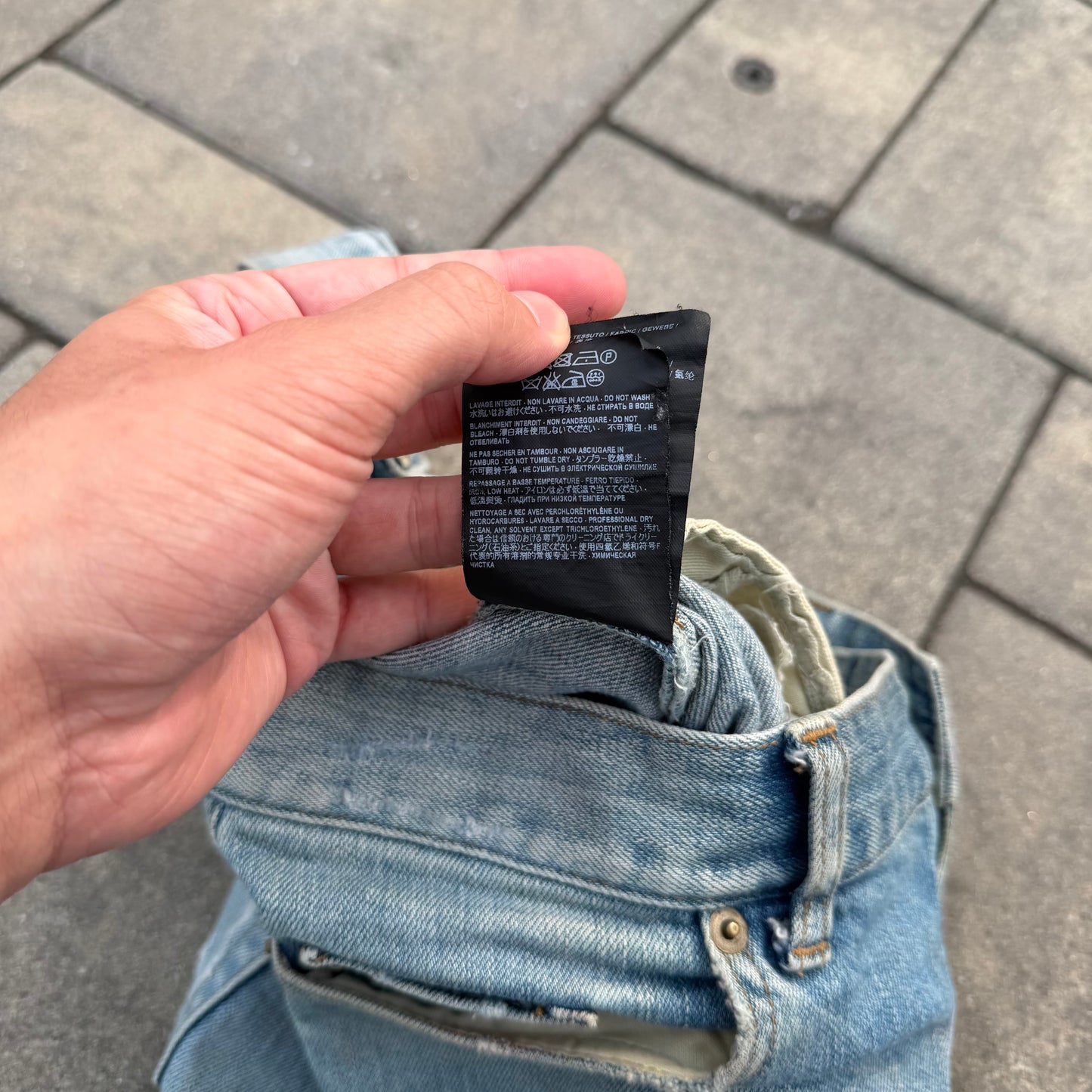 FW16 Saint Laurent Paris Crash Denim