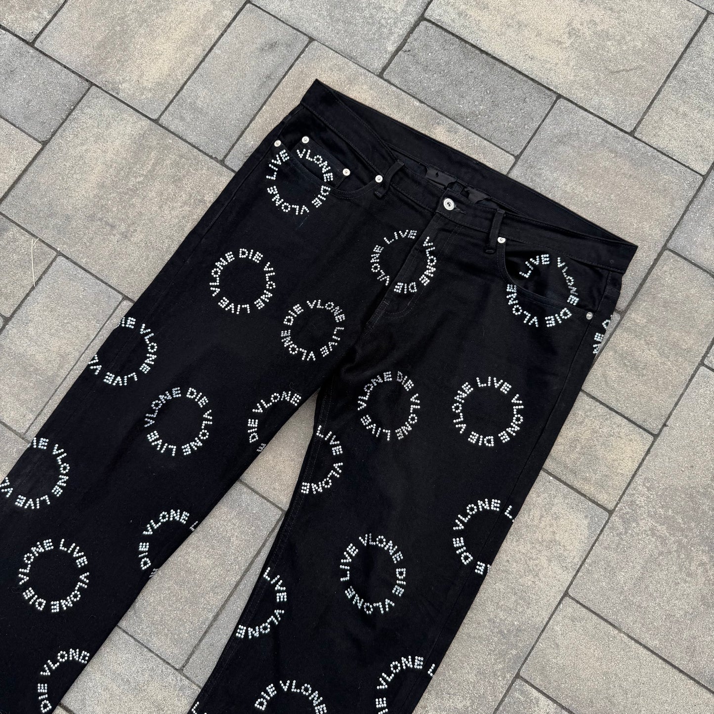 Vlone Rhinestone Denim