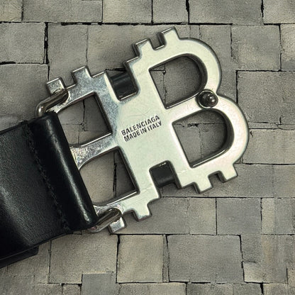 Balenciaga Crypto BB Leather Belt