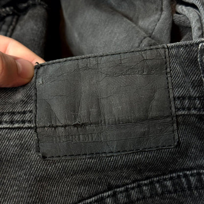 AW24 Enfants Riches Déprimés Black Thrashed Flare Denim