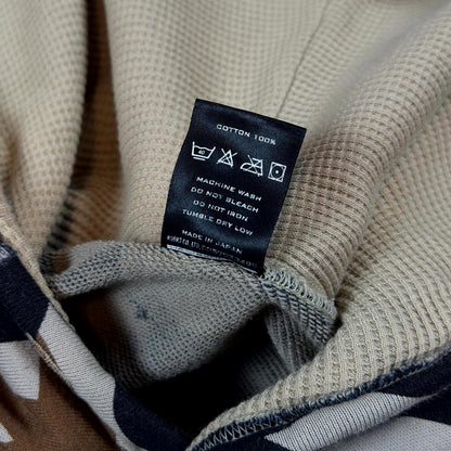 AW04 Number (N)ine Beige Tribal Pullover Hoodie