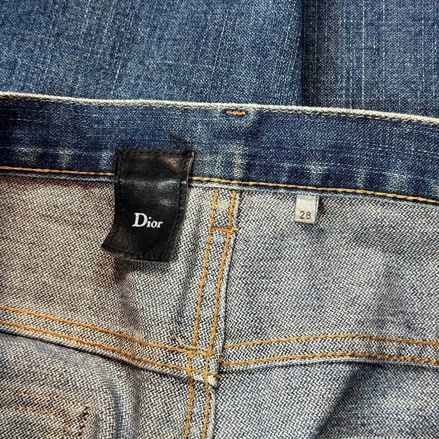 SS05 Dior Homme Rust Zipper Bootcut Denim