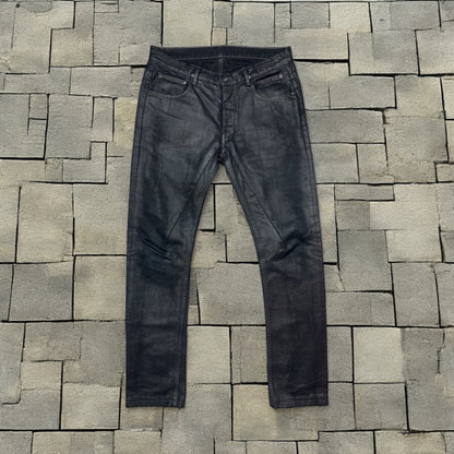 Rick Owens Olmar & Mirta Waxed Detroit Cut Denim