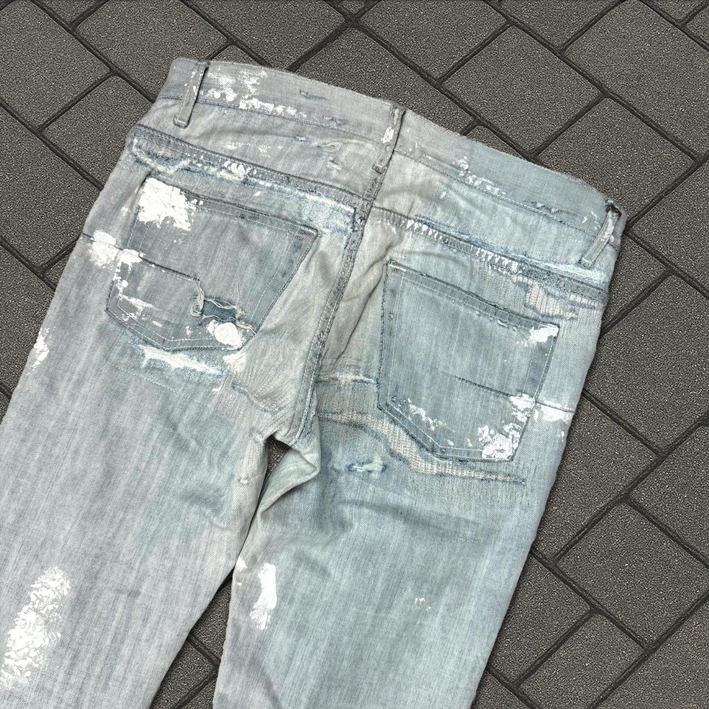 SS09 Dior Homme Paint Splatter Denim