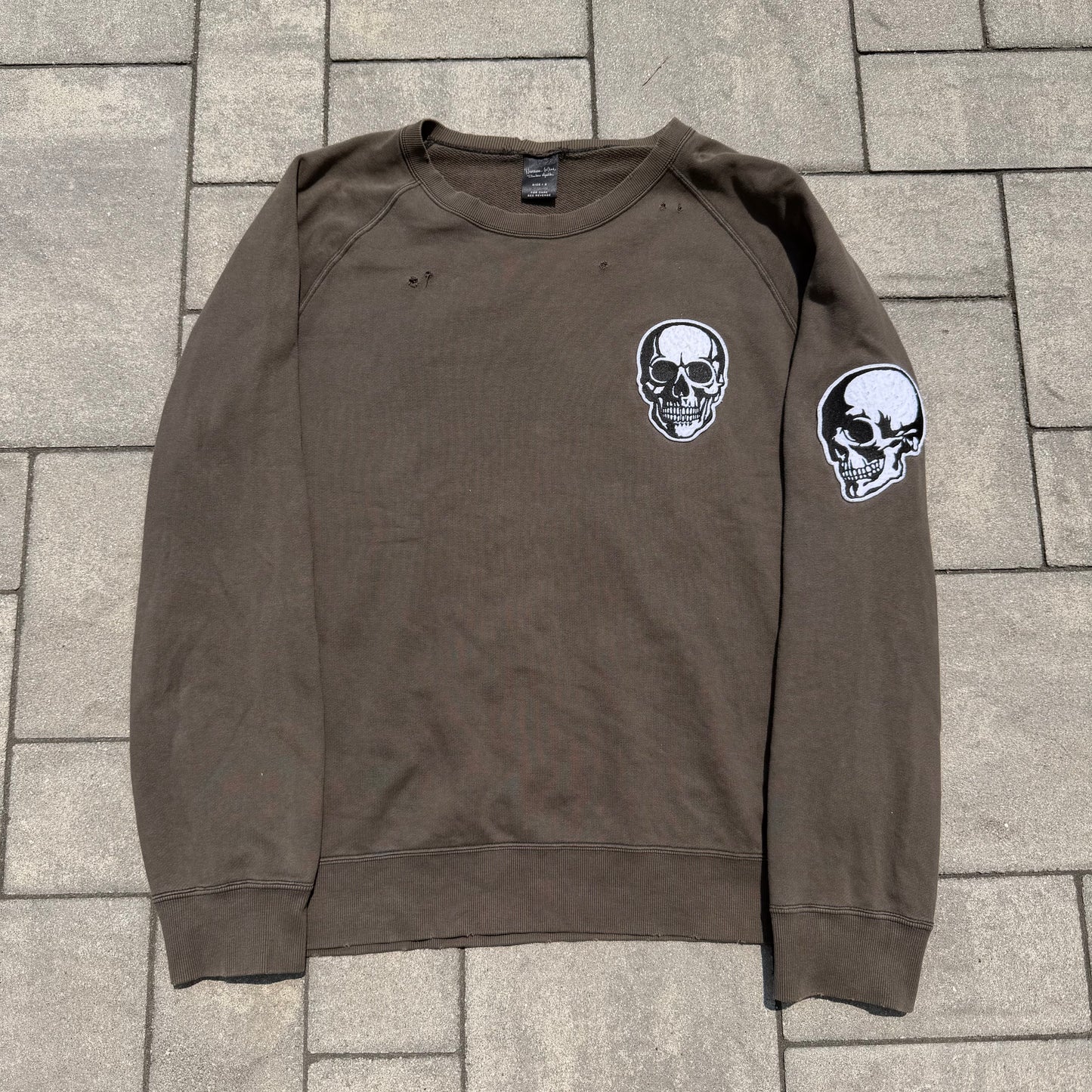 SS04 Number Nine Brown Skull Crewneck