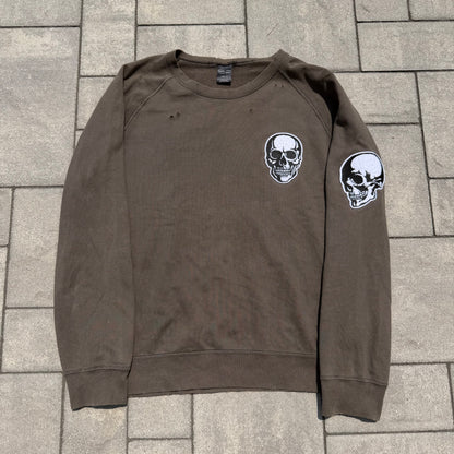SS04 Number Nine Brown Skull Crewneck