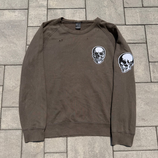 SS04 Number Nine Brown Skull Crewneck