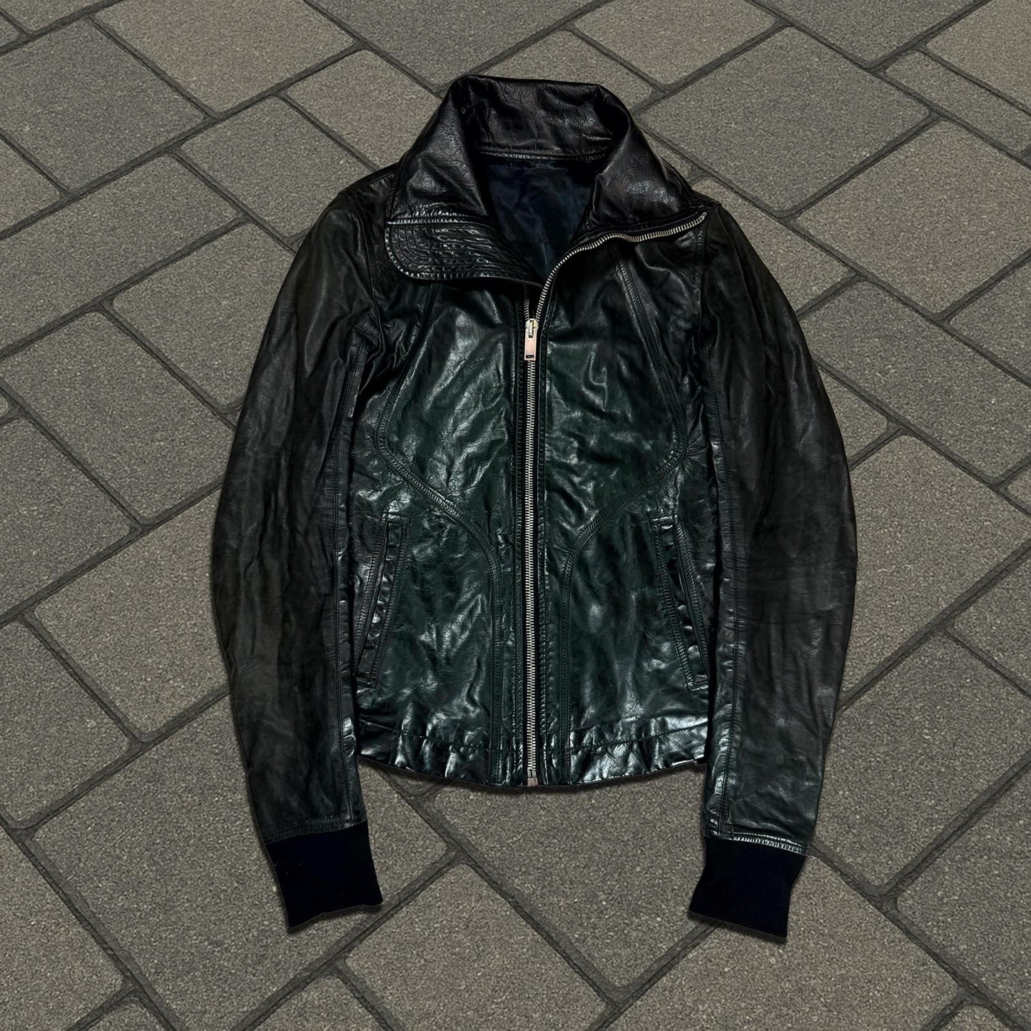 FW13 Rick Owens Plinth Leather Jacket