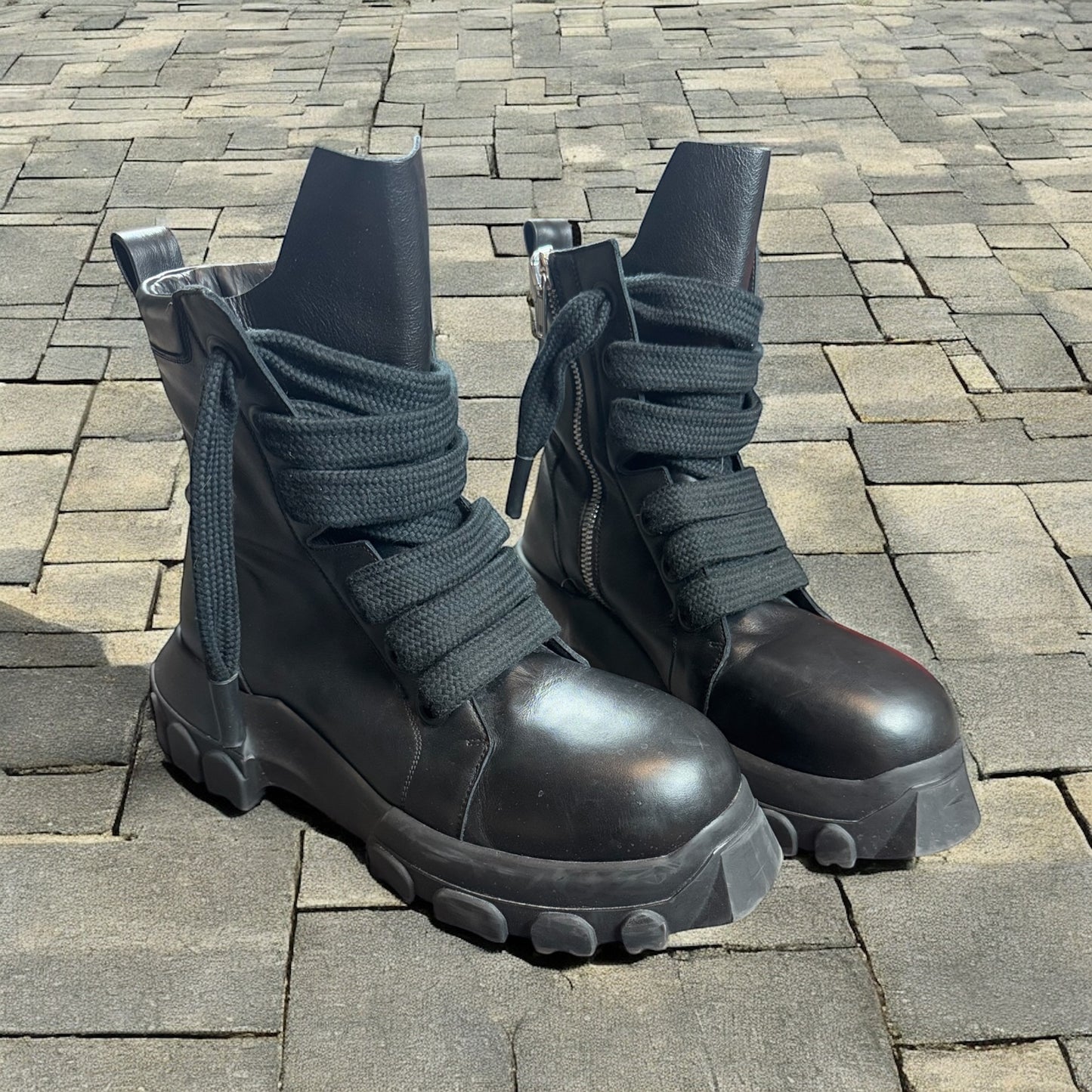 Rick Owens Jumbo Lace Bozo Tractor Boots