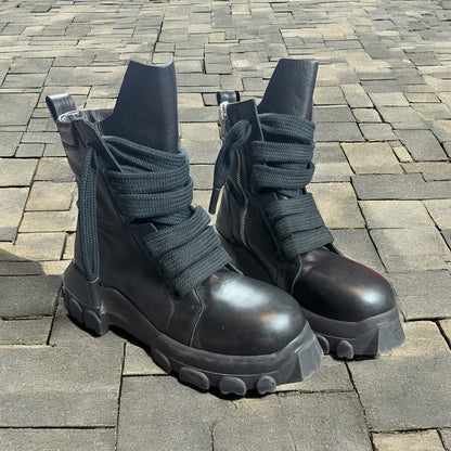 Rick Owens Jumbo Lace Bozo Tractor Boots