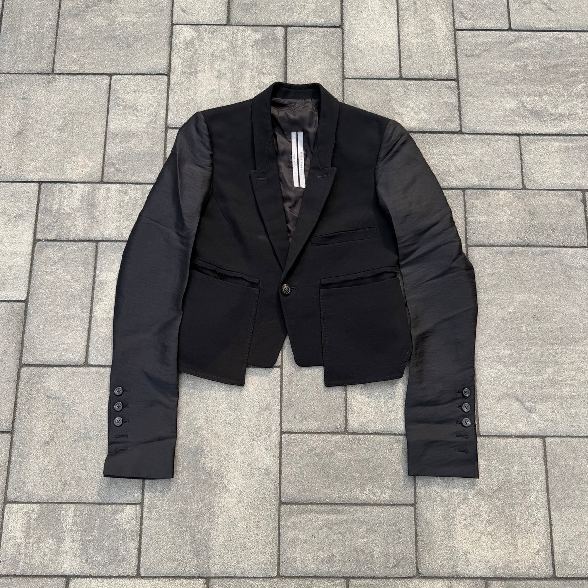 FW19 Rick Owens 'Larry' Cropped Blazer