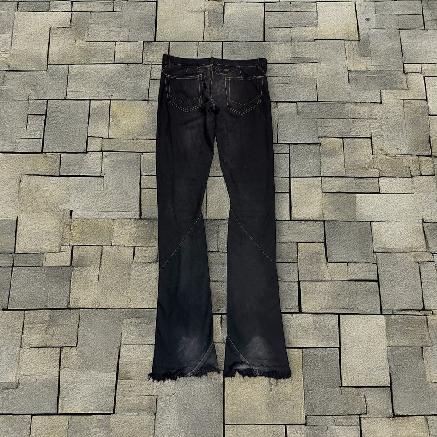 SS07 “Wishbone” Rick Owens Black Spiral Denim