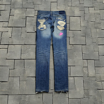AW05 Undercover “Arts & Crafts” Heart Boro Denim