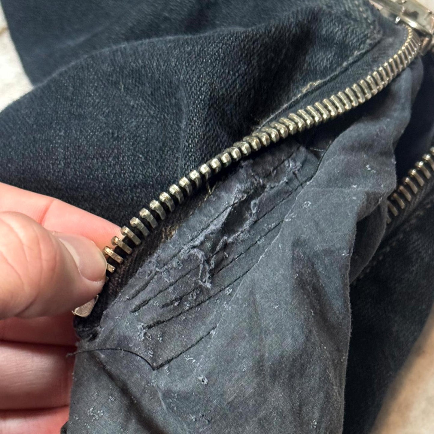 SS09 Rick Owens Black Banana Cut Denim