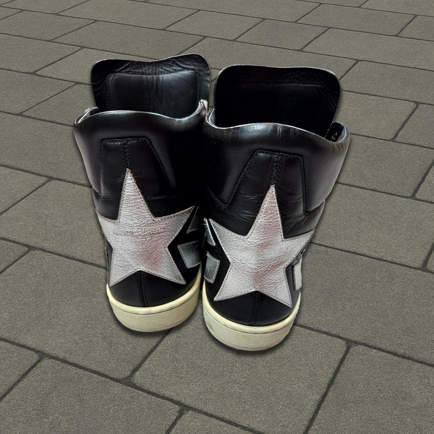 Saint Laurent Paris Silver Star Sneaker
