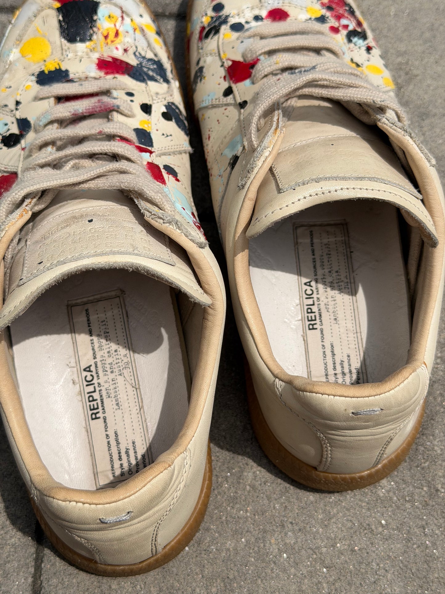 Maison Margiela Paint Splatter Gat Sneaker