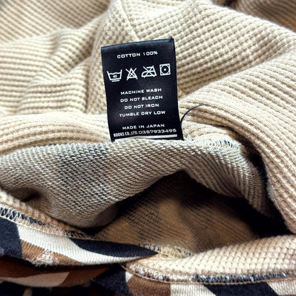 AW04 Number (N)ine Beige Tribal Camo Pullover Hoodie