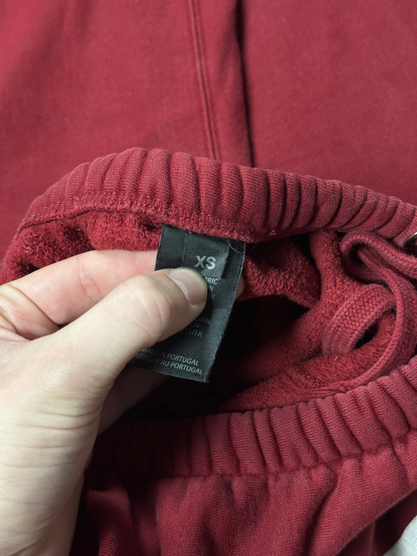 AW19 Vetements Red Spellout Sweatpants