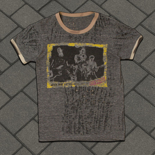 70’s Sex Pistols Nevermind The Bollocks Thrashed Ringer Tee