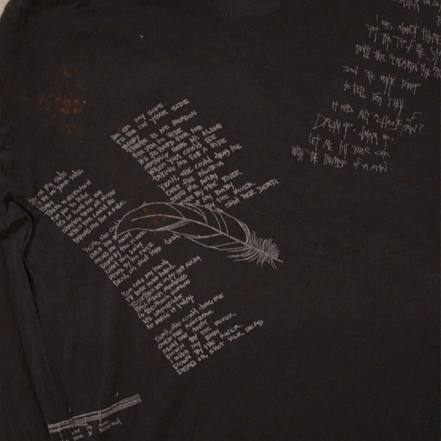 SS08 Number (N)ine ‘Birds’ Poem Mesh Hoodie