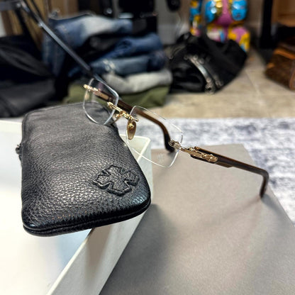 Chrome Hearts Deep I Gold Glasses