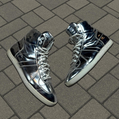 Dior Homme Silver Hi-Top Sneaker