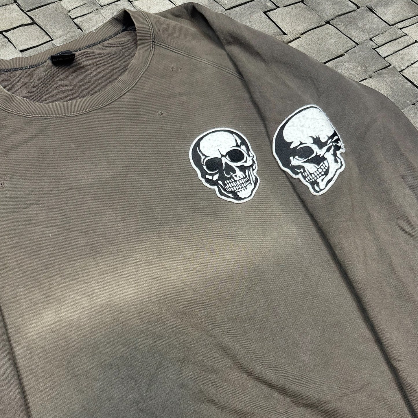 SS04 Number Nine Double Skull Crewneck