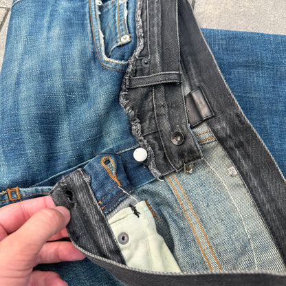 AW06 Dior Homme Bootcut Cummerbund Denim