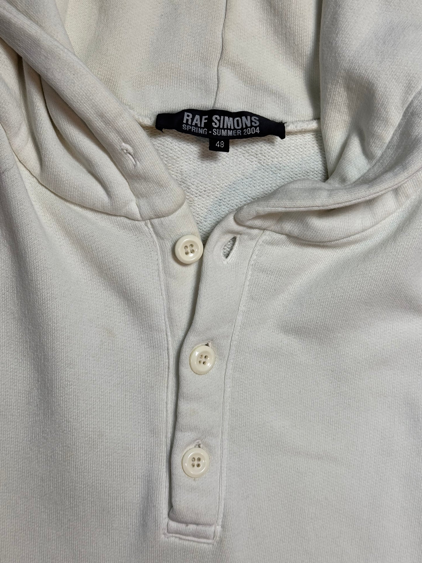 SS04 Raf Simons Henley Hoodie