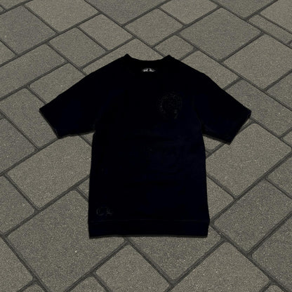 Chrome Hearts Black Raglan Horseshoe Tee