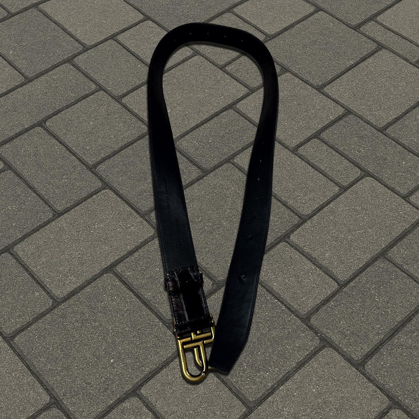Balenciaga Crocodile Belt