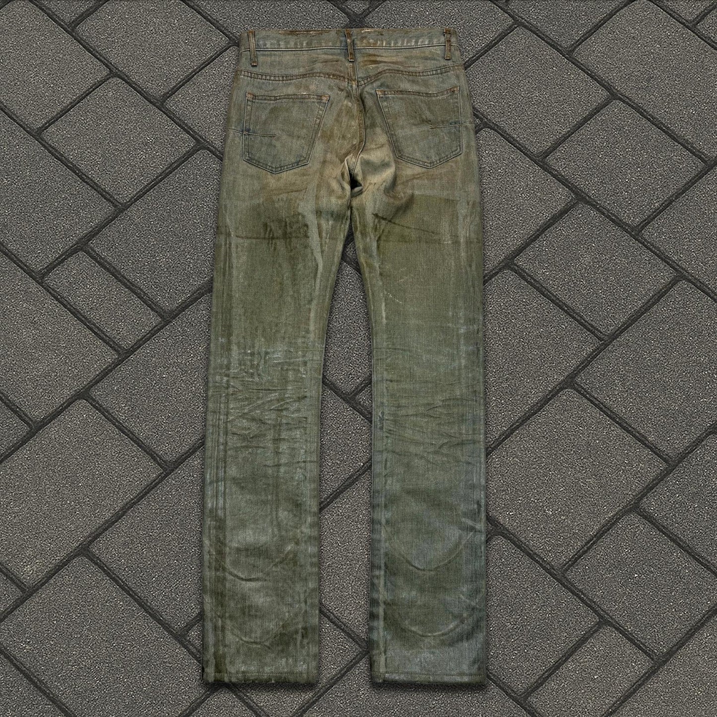 SS04 Dior Homme Waxed Bleu Clair Denim