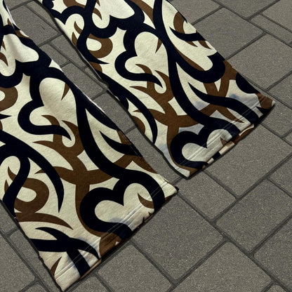 AW04 Number (N)ine Beige Tribal Camo Sweatpants
