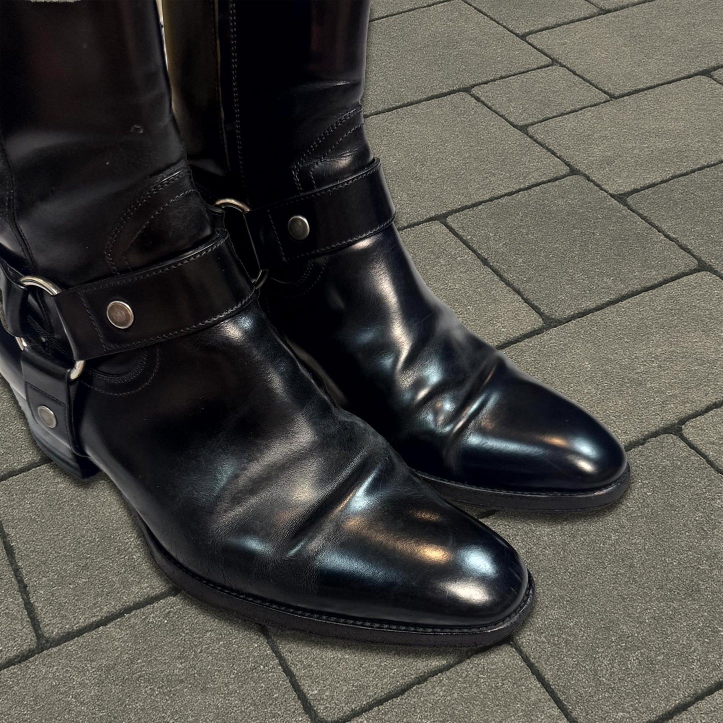 Saint Laurent Paris Black Wyatt Boots