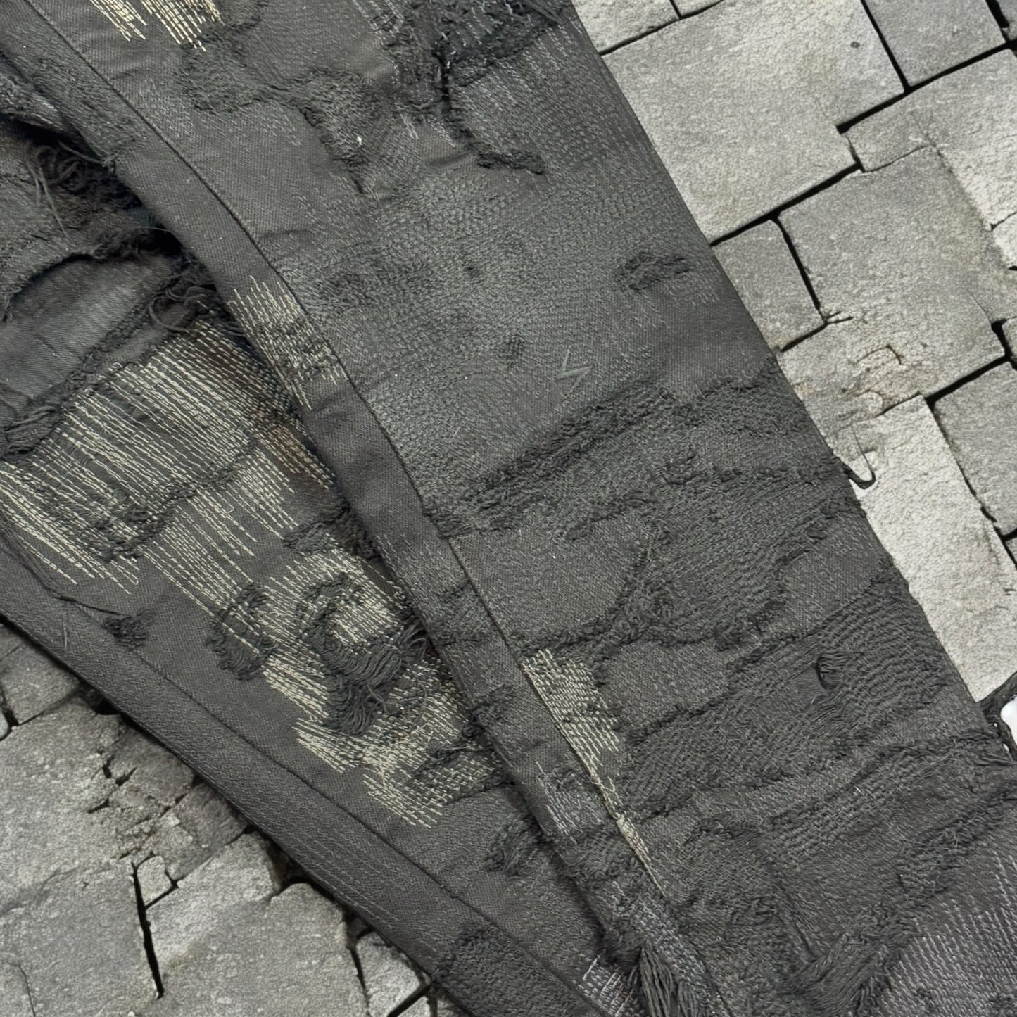 AW05 Undercover “Arts & Crafts” 85 Black Boro Denim