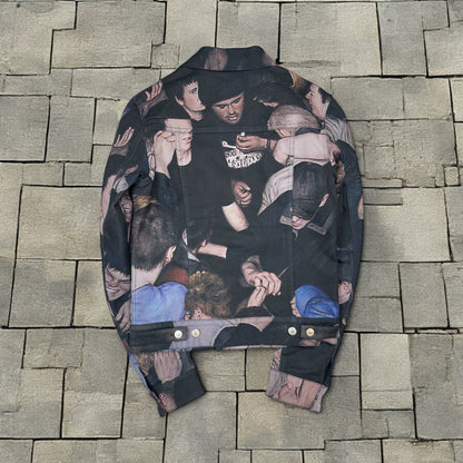AW17 Dior Homme Dan Witz Moshpit Denim Jacket