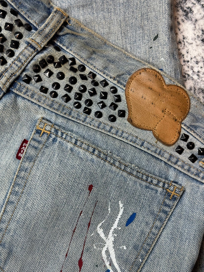 SS06 Number Nine Studded Painter Denim
