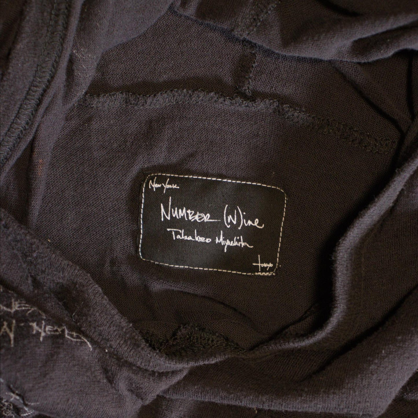 SS08 Number (N)ine ‘Birds’ Poem Mesh Hoodie