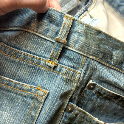 SS04 Dior Homme Waxed Bleu Clair Denim