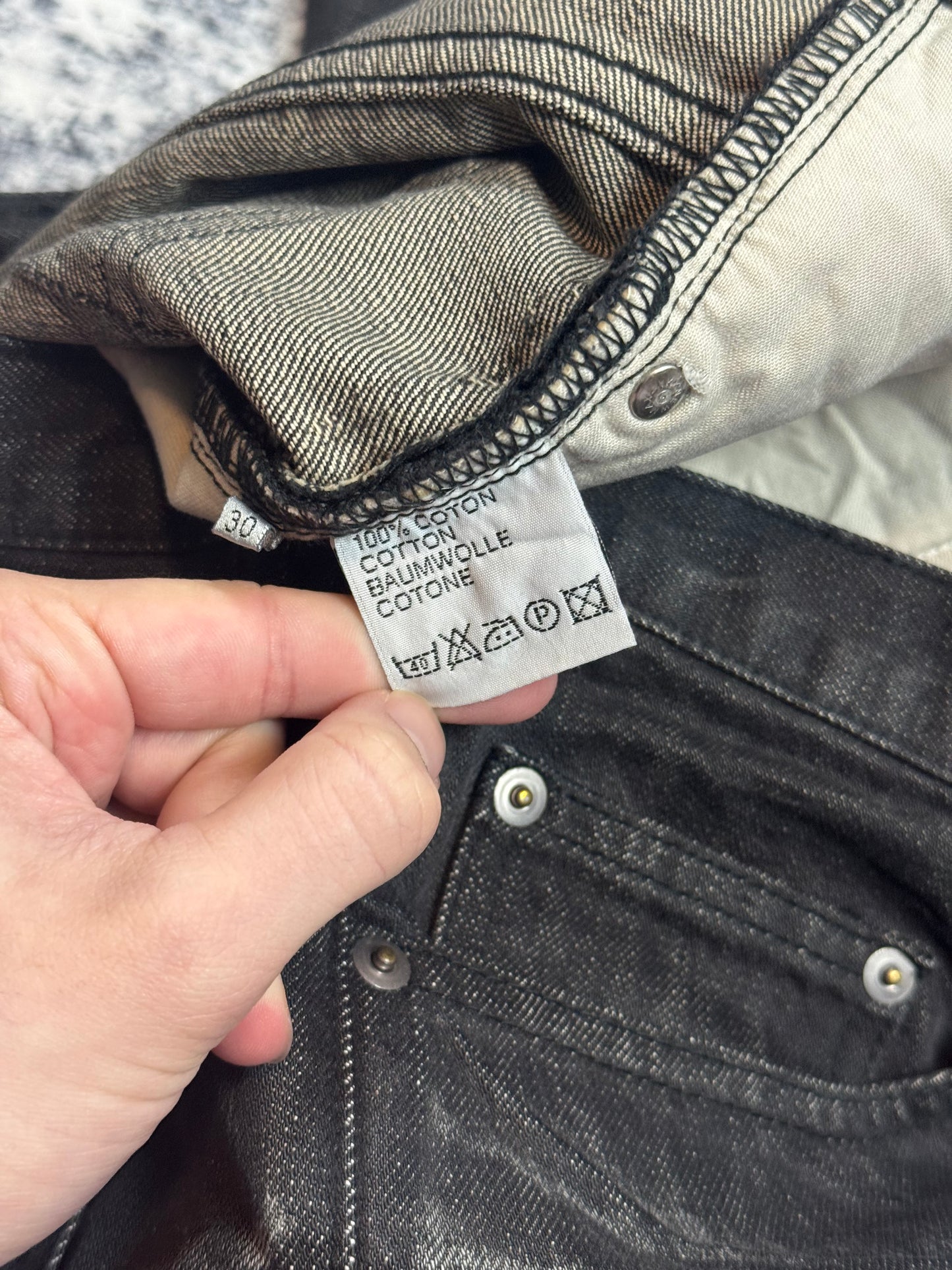 AW03 Dior Homme Clawmark Denim
