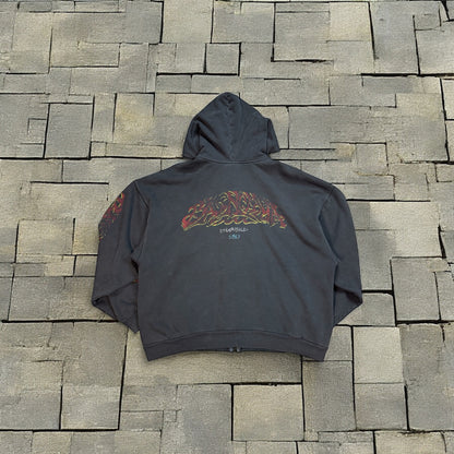 SS24 Balenciaga Black Off-Shore Zip Up Hoodie