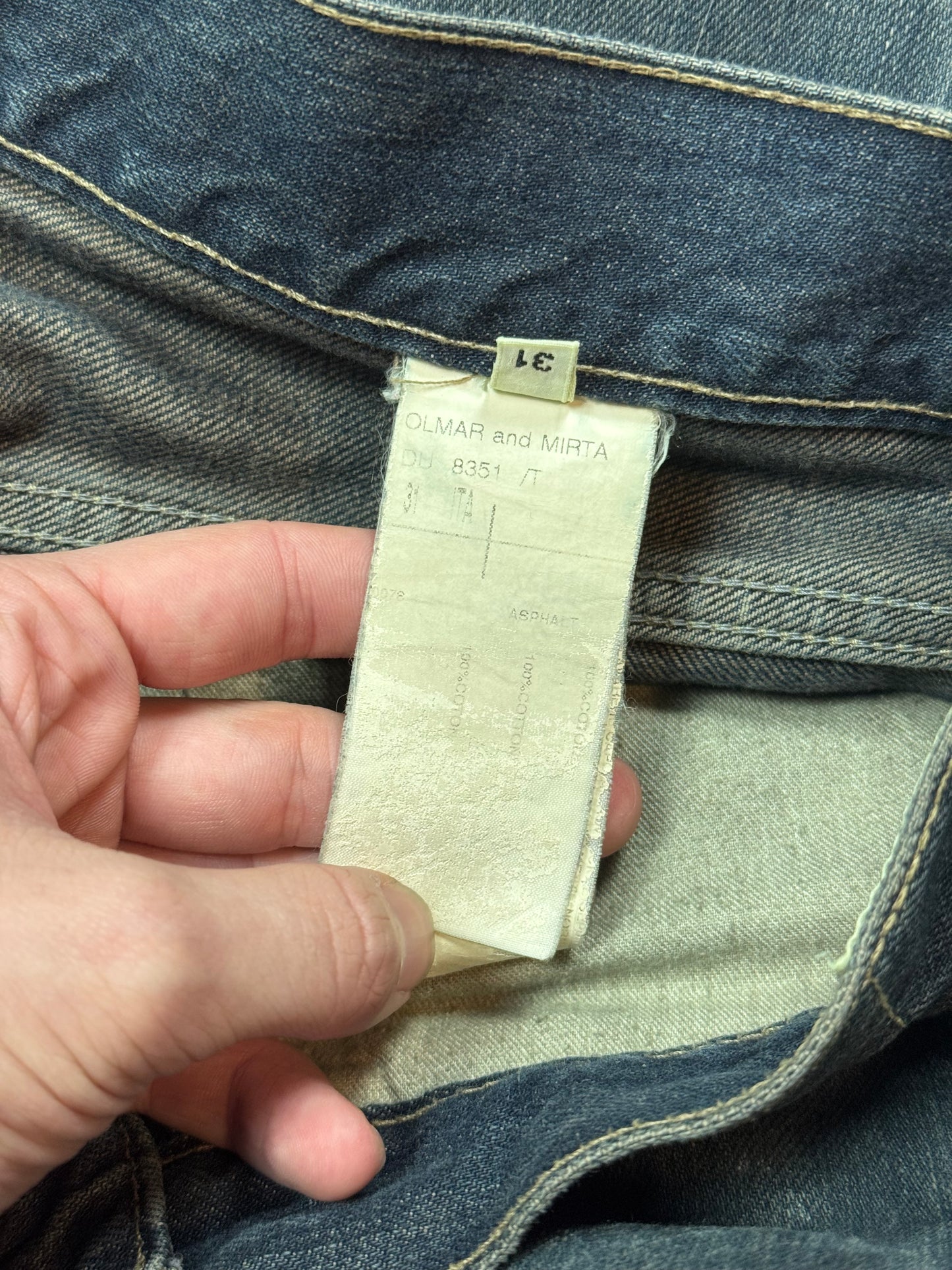 Rick Owens Olmar & Mirta Blue Wash Denim