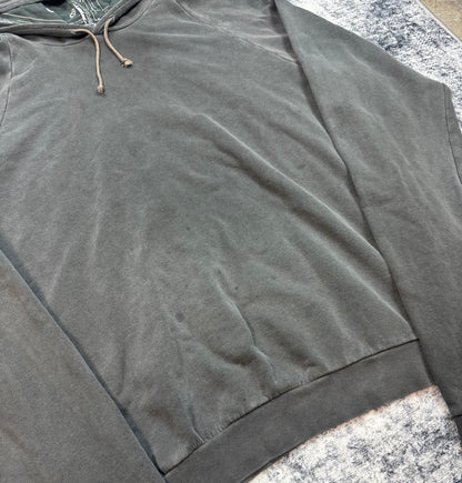 AW04 Raf Simons “Waves” Black Reverse Paisley Hoodie