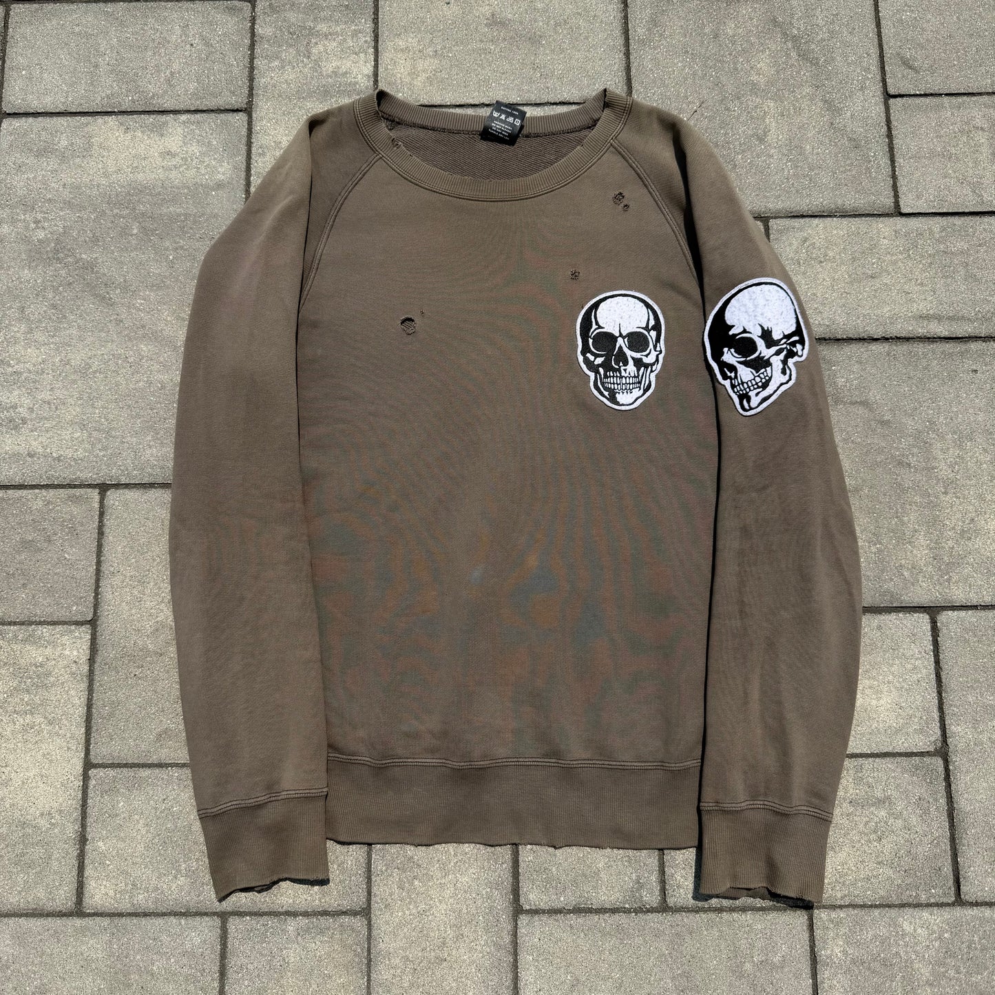 SS04 Number Nine Brown Skull Crewneck