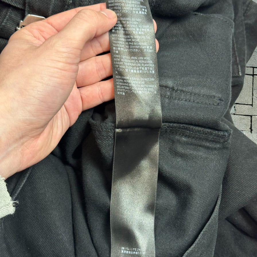 FW21 Balenciaga Pitch Black Raver Denim