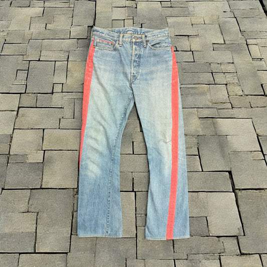 Kapital Red Strip Flared Denim