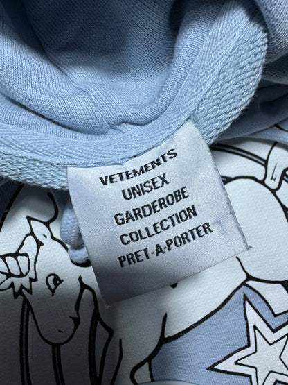 Vetements Baby Blue Unicorn Hoodie