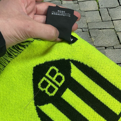 Balenciaga Neon Knit Soccer Scarf